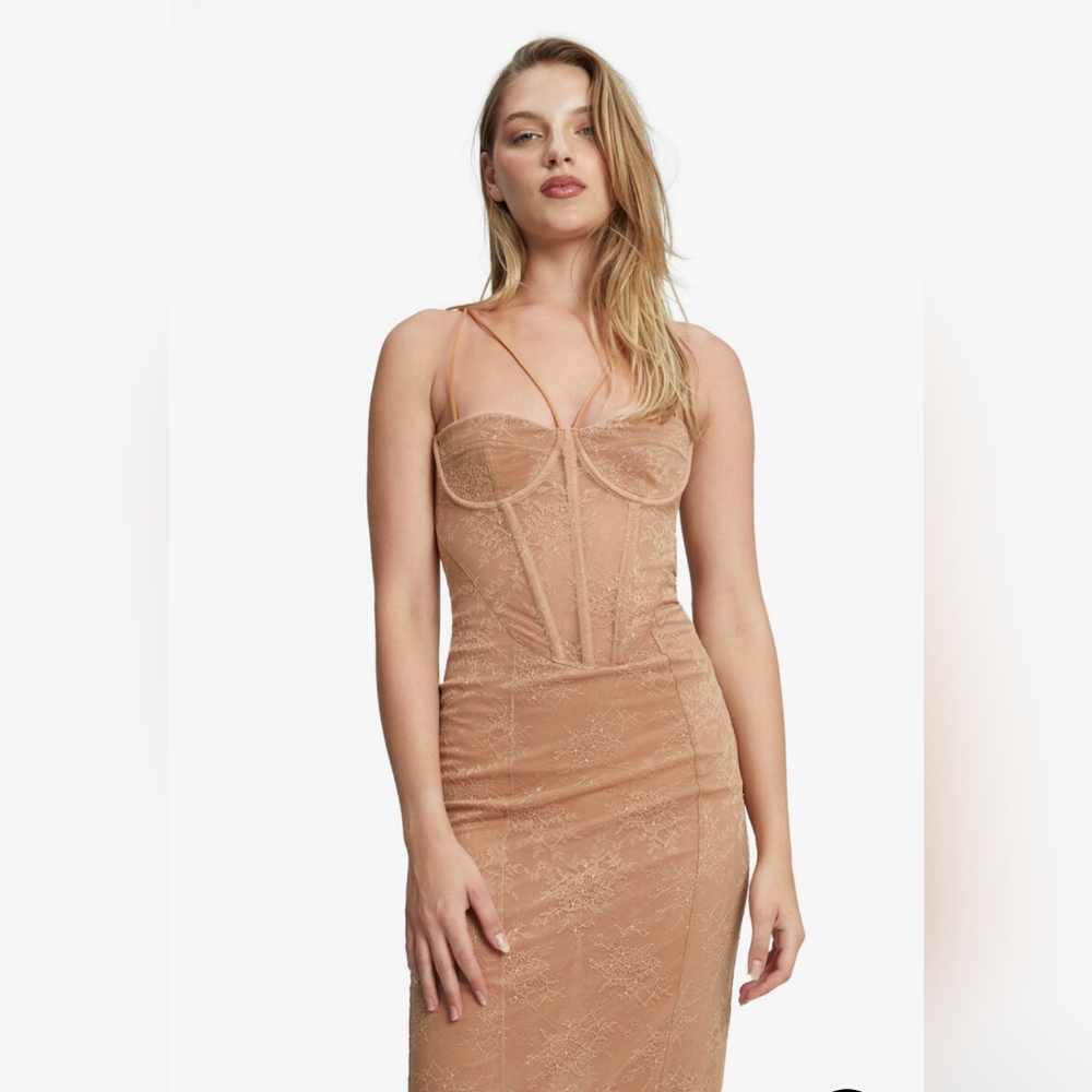 NWOT Anthropologie Bardot Fleur Lace Corset Dress - 10